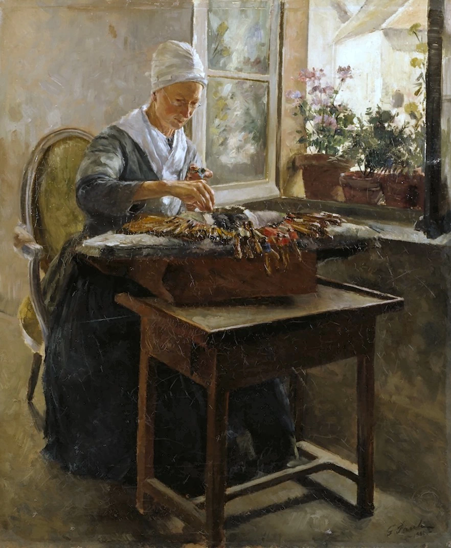 La merlettaia, 1885 - Nationalmuseum Stockholm